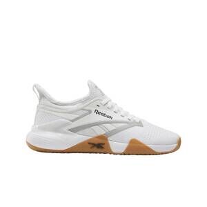 NEW REEBOK women's nano court shoes in white/black/grey